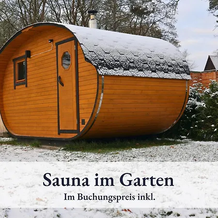 2 I 2 Badefaesser I Sauna I Bis 10 Gaeste Vakantiehuis Wendisch Rietz